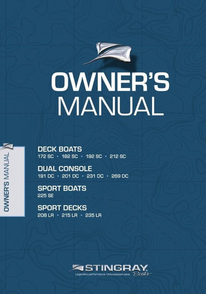 Owner’s Manuals Stingray Boats